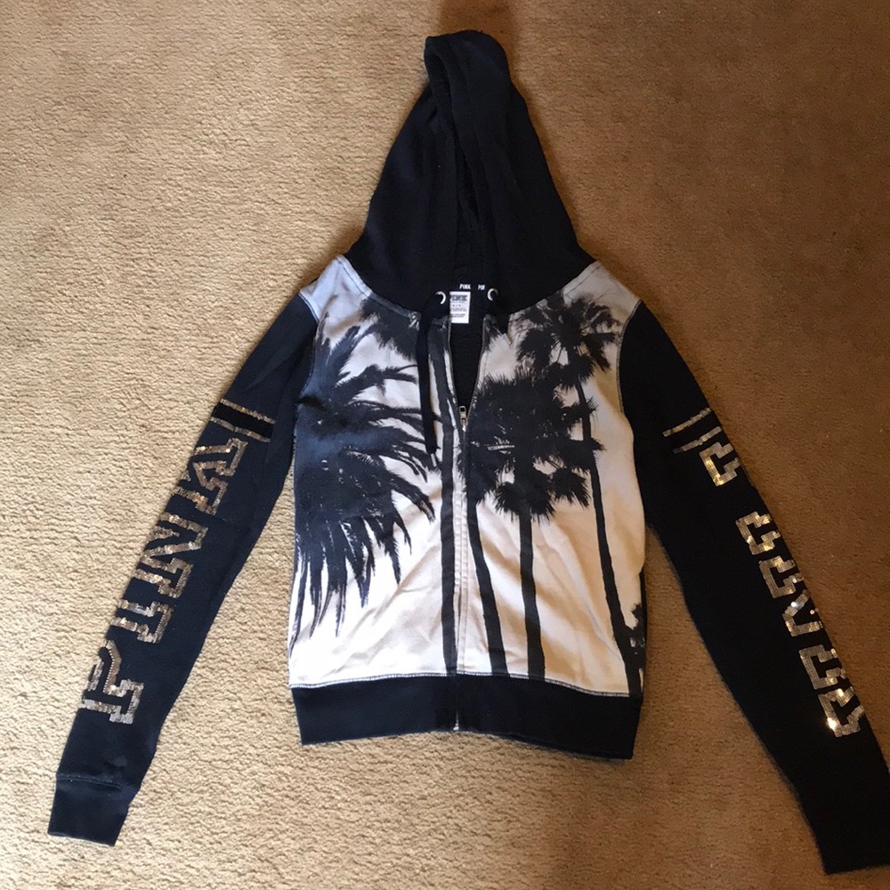 Victoria secret pink sweatshirt zip up